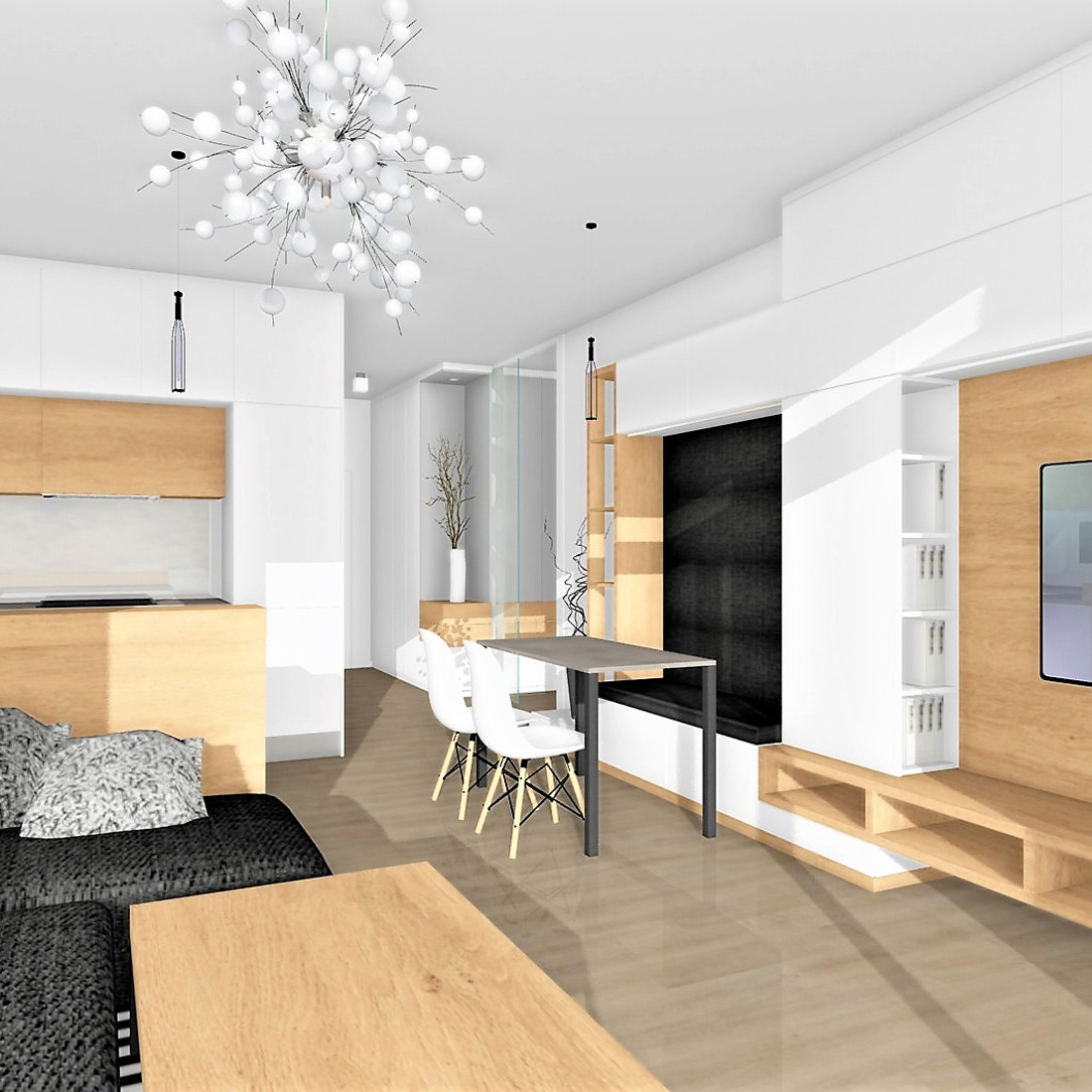 Návrh interiéru, vizualizácia